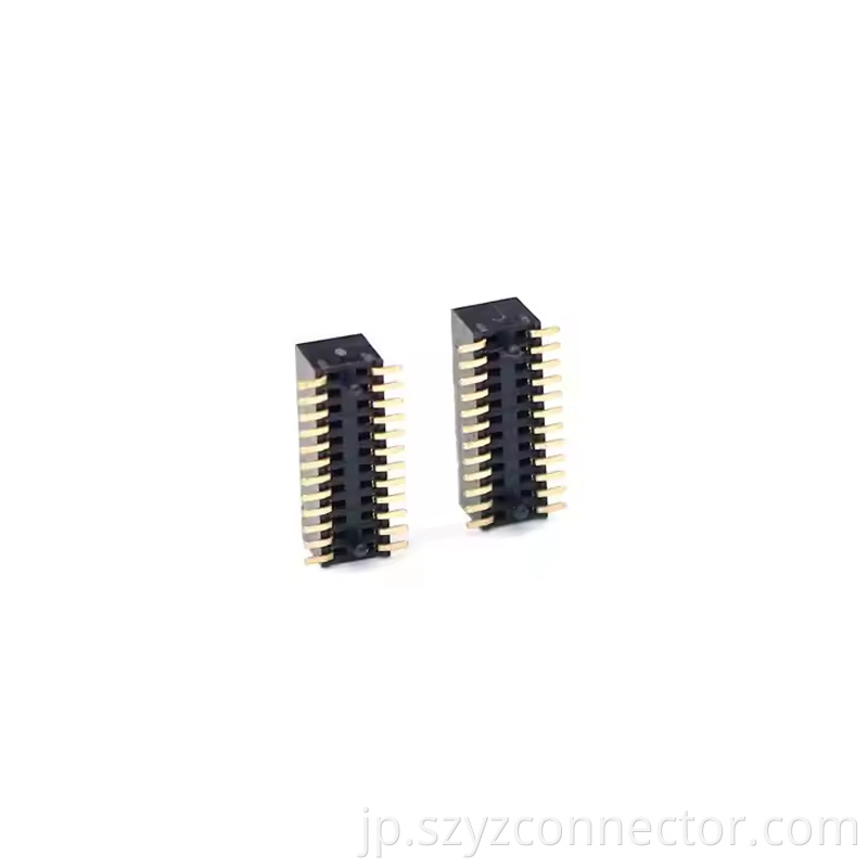 0.8mmピッチメスヘッダー2列SMT H3.1mm 21P-250P (2) 0.8mm Pitch Female Header Dual Row SMT H3.1mm 21P-250P (2)